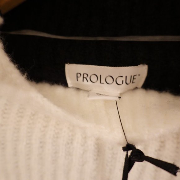NWT Prologue Black/ White-Cream Funnel Neck Sweater XXL - Picture 3 of 6